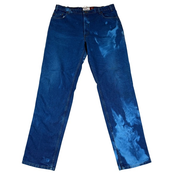 Levi Strauss 545 Jeans Men 42x38 (40x37.75) Blue Loose Fit Brown Tab Dyed 96 USA - Picture 1 of 16